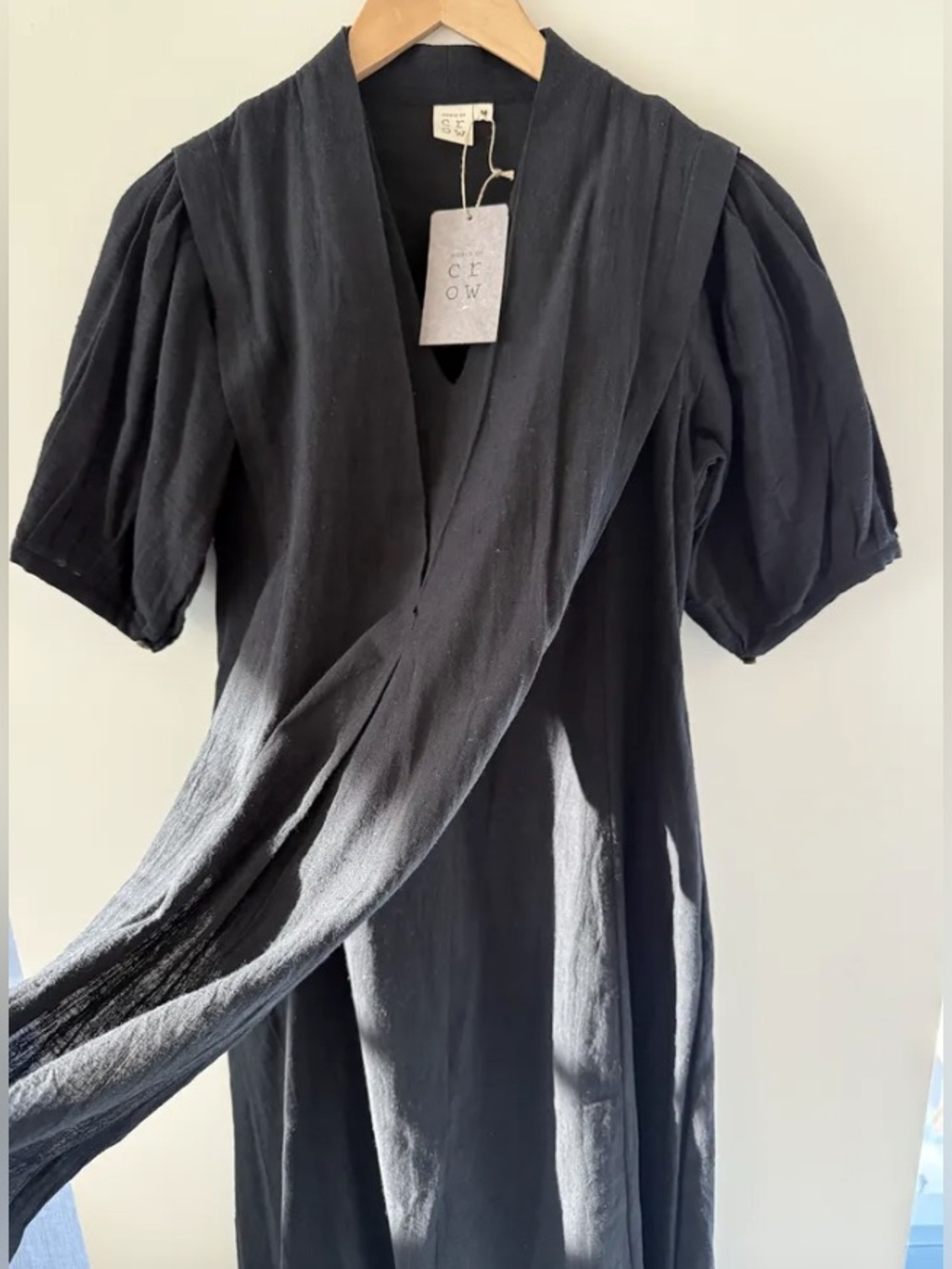 Layered Black Midi Dress by World of Crow (med)